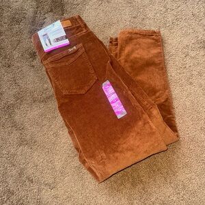 Seven 7 Corduroy Pants Size 16 Ultra Rise Skinny Stretch Camel New!!